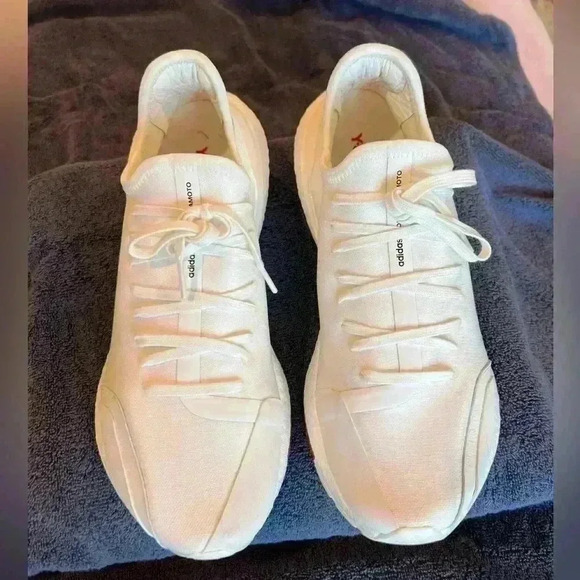 Adidas Y-3 Ultraboost 21 Shoes H67477 White Yohji Yamamoto Size 10 (WORN ONCE) - Picture 5 of 12